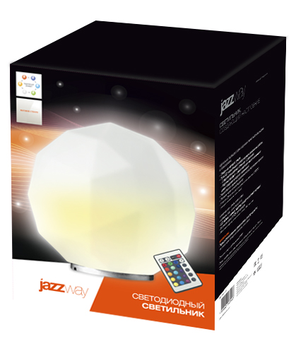 Светильник декоративный, многофункциональный  jazzway AJ1-RGB-ST12 (кристалл) пульт ДУ